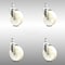 Service Caster 5 Inch 316SS Nylon Wheel Swivel 3/8 Inch Threaded Stem Caster Set SCC-SS316TS20S514-NYS-381615-4 - alternate 1